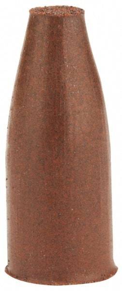 Cratex - 3/8" Max Diam x 1" Long, Cone, Rubberized Point - Fine Grade, Silicon Carbide, 1/8" Arbor Hole, Unmounted - Americas Industrial Supply