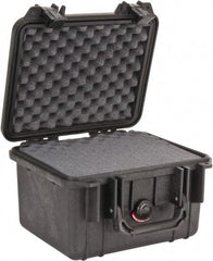 Pelican Products, Inc. - 9-11/16" Wide x 9-11/16" Deep x 6-7/8" High, Clamshell Hard Case - Black, Polypropylene - Americas Industrial Supply