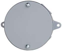 Cooper Crouse-Hinds - Electrical Outlet Box Aluminum Blank Plate - Includes (2) Screws, (4) Closure Plugs, Gasket - Americas Industrial Supply