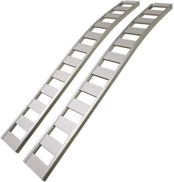 Erickson Manufacturing - 90" Long x 12" Wide, 1,500 Lb Capacity, Arched Truck Ramp - Aluminum, For All Vehicles - Americas Industrial Supply