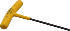 Bondhus - 1/8" Hex, T-Handle Cushion Grip, Hex Key - 4-39/64" OAL, Protanium High Torque Steel, Inch System of Measurement - Americas Industrial Supply