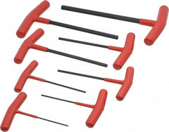 Bondhus - 8 Piece T-Handle Hex Key Set - Hex Range 2 to 10mm, Protanium High Torque Steel - Americas Industrial Supply