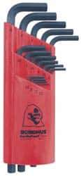 Bondhus - 15 Piece L-Key Hex Key Set - Hex Range 1.27 to 10mm - Americas Industrial Supply