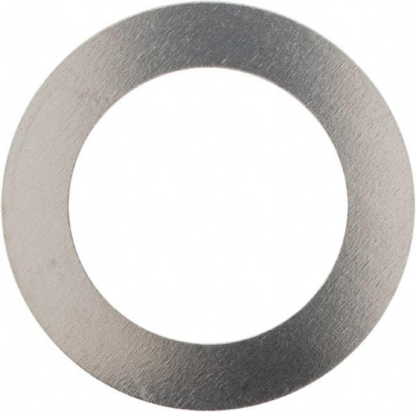 Made in USA - 0.006" Thick, 0.505" Inside x 3/4" OD, Round Shim - 7/16" Screw, Uncoated 302/304 Stainless Steel - Americas Industrial Supply