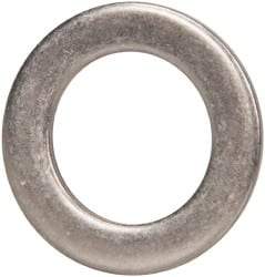 Made in USA - 0.09" Thick, 0.63" Inside x 1" OD, Round Shim - 9/16" Screw, Uncoated 302/304 Stainless Steel - Americas Industrial Supply