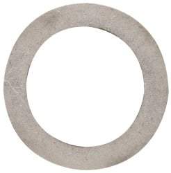 Made in USA - 0.015" Thick, 1-1/8" Inside x 1-5/8" OD, Round Shim - Uncoated 302/304 Stainless Steel - Americas Industrial Supply