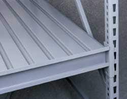 Tennsco - 96" Wide, 9/16" High, Open Shelving Corrugated Steel Decking - Steel, 24" Deep, Use with Tennsco Bulk Storage Rack - Americas Industrial Supply