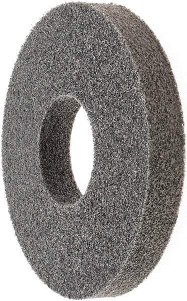 3M - 8" Diam, 1" Face Width, 3" Center Hole, Fine Grade, Silicon Carbide Deburring Wheel - Unitized, Soft Density 2 Grade - Americas Industrial Supply