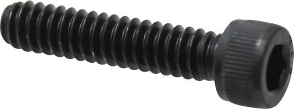 Value Collection - #10-24 UNC Hex Socket Drive, Socket Cap Screw - Alloy Steel, Black Oxide Finish, Fully Threaded, 7/8" Length Under Head - Americas Industrial Supply