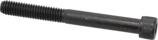 Value Collection - 3/8-16 UNC Hex Socket Drive, Socket Cap Screw - Alloy Steel, Black Oxide Finish, Partially Threaded, 3-1/2" Length Under Head - Americas Industrial Supply