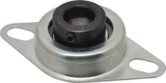 Value Collection - 3/4" ID, 1.2205" OAL x 4-1/2" OAH 2-Bolt Flange - 1,650 Lb Static Cap, 2,830 Lb Dyn Cap, 3-3/8" Btw Mnt Hole Ctrs, Stamped Steel Rubber Mount - Americas Industrial Supply