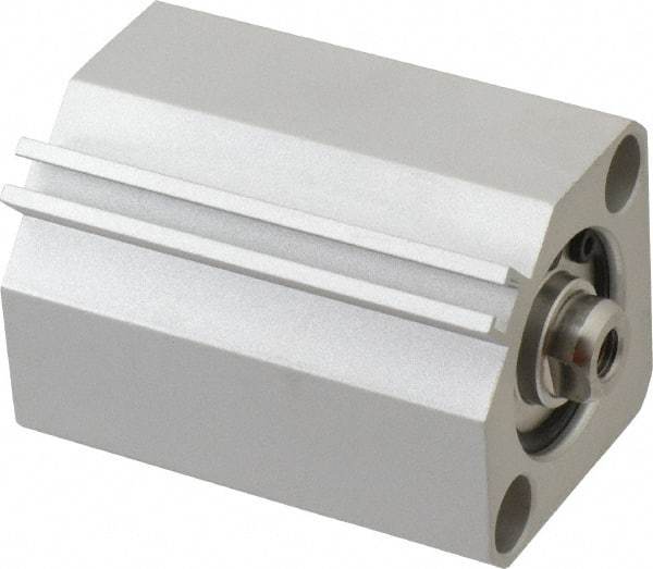 SMC PNEUMATICS - 1-3/16" Stroke x 1" Bore Double Acting Air Cylinder - 10-32 Port, 1/4-28 Rod Thread, 145 Max psi, 15 to 160°F - Americas Industrial Supply