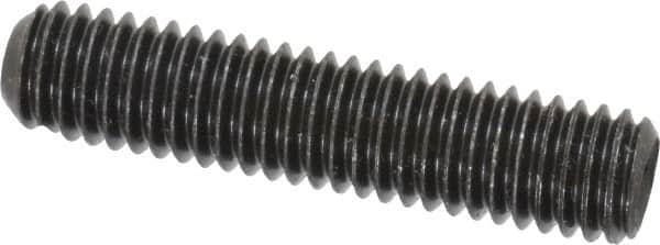 Value Collection - 7/16-14 UNC, 2" OAL, Cup Point Set Screw - Grade 8 Alloy Steel, 7/32" Key - Americas Industrial Supply