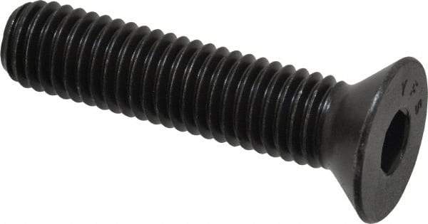 Value Collection - 1/2-13 UNC Hex Socket Drive, 82° Flat Screw - Alloy Steel, Black Oxide Finish, Fully Threaded, 2-1/4" OAL - Americas Industrial Supply