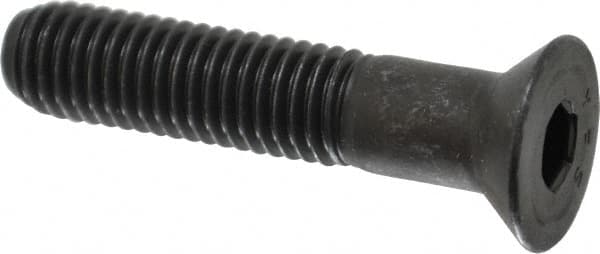 Value Collection - 1/2-13 UNC Hex Socket Drive, 82° Flat Screw - Alloy Steel, Black Oxide Finish, Partially Threaded, 2-1/2" OAL - Americas Industrial Supply