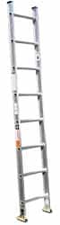 Made in USA - 12' High, Type IA Rating, Aluminum Extension Ladder - Americas Industrial Supply