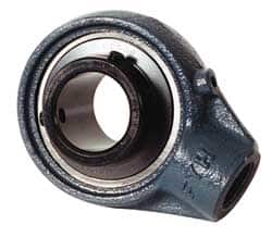 Value Collection - 1-15/16" ID, 51.6mm OAL x 83mm OAH Hanger Bearing Units - 5,120 Lb Static Cap, 7,700 Lb Dyn Cap, 3.2656" Base-to-Ctr Ht, Cast Iron - Americas Industrial Supply