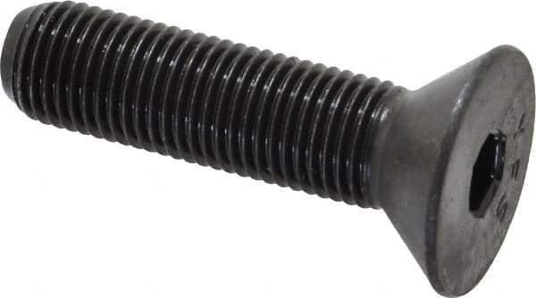 Value Collection - 3/8-24 UNF Hex Socket Drive, 82° Flat Screw - Alloy Steel, Black Oxide Finish, Fully Threaded, 1-1/2" OAL - Americas Industrial Supply