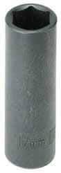 Armstrong - 3/8" Drive 14mm Deep Impact Socket - 6 Points, 2-33/64" OAL - Americas Industrial Supply