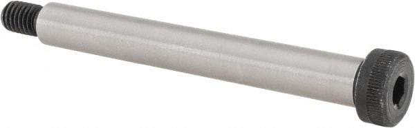 Value Collection - 1/2" Shoulder Diam x 4" Shoulder Length, 3/8-16 UNC, Hex Socket Shoulder Screw - 8 Alloy Steel, Uncoated, 0.729 to 3/4" Head Diam - Americas Industrial Supply