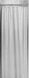 Bradley - Nylon-Reinforced Vinyl Shower Curtain - 72" High x 72" Wide, Antibacterial - Americas Industrial Supply
