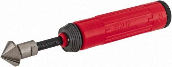 Shaviv - 3 Piece, Cobalt Blade, Hand Deburring Tool Set - F Blade Holder, For Hole Edge - Americas Industrial Supply