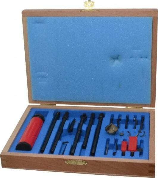 Shaviv - 21 Piece Carbide, High Speed Steel Blade Hand Deburring Tool Set - B, C, D, E, F Blade Holder, B10, B20, B30, B50, B60, B70;C40, C42;D80;E100, E200, E300, E350, E600;F20 Blades, For Flat Surface, Hole Edge, Straight Edge - Americas Industrial Supply