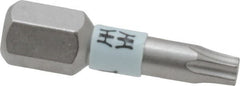 Wera - 1/4" Drive T15 Torx Screwdriver Bit - 1" OAL, Insert Bit - Americas Industrial Supply