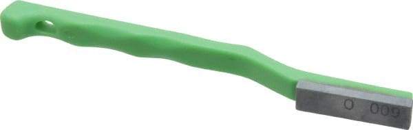 Value Collection - 600 Grit Green Single-Ended Boron Carbide Hand Hone - Super Fine Grade, 5-1/2" OAL, with Cutting Dimensions of 1-9/16" Length x 1/2" Wide x 3/16" High - Americas Industrial Supply