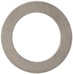 Made in USA - 0.005" Thick, 1/4" Inside x 3/8" OD, Shortening Shim - #12 Screw, Uncoated 300 Stainless Steel - Americas Industrial Supply