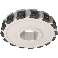Iscar - Arbor Hole Connection, 0.5512" Cutting Width, 1.0236" Depth of Cut, 100mm Cutter Diam, 1.2598" Hole Diam, 12 Tooth Indexable Slotting Cutter - SSB-LN15 Toolholder, LN.. Insert, Right Hand Cutting Direction - Americas Industrial Supply