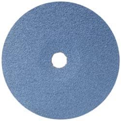 Camel Grinding Wheels - 7" Diam 7/8" Hole 36 Grit Fiber Disc - Very Coarse Grade, Zirconia Alumina, 8,600 Max RPM - Americas Industrial Supply