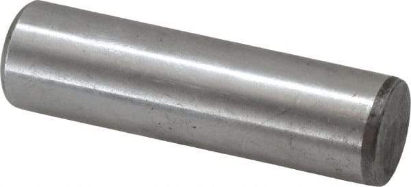 Value Collection - 5/8" Diam x 2-1/4" Pin Length Grade 8 Alloy Steel Standard Dowel Pin - C 50-58 Hardness, 79,800 Lb Breaking Strength, 1 Beveled & 1 Rounded End - Americas Industrial Supply