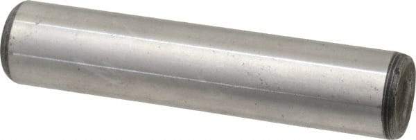 Value Collection - 5/8" Diam x 3" Pin Length Grade 8 Alloy Steel Standard Dowel Pin - C 50-58 Hardness, 79,800 Lb Breaking Strength, 1 Beveled & 1 Rounded End - Americas Industrial Supply