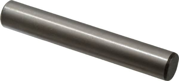 Value Collection - 5/8" Diam x 4" Pin Length Grade 8 Alloy Steel Standard Dowel Pin - C 50-58 Hardness, 79,800 Lb Breaking Strength, 1 Beveled & 1 Rounded End - Americas Industrial Supply