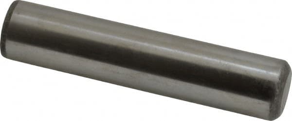 Value Collection - 3/4" Diam x 3-1/2" Pin Length Grade 8 Alloy Steel Standard Dowel Pin - C 50-58 Hardness, 114,000 Lb Breaking Strength, 1 Beveled & 1 Rounded End - Americas Industrial Supply