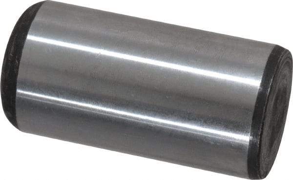 Value Collection - 1" Diam x 2" Pin Length Grade 8 Alloy Steel Standard Dowel Pin - C 50-58 Hardness, 204,000 Lb Breaking Strength, 1 Beveled & 1 Rounded End - Americas Industrial Supply