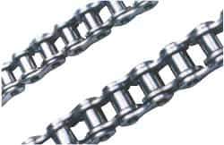 U.S. Tsubaki - 1/4" Pitch, ANSI 25, Single Strand Roller Chain - 1,050 Lb. Capacity, 10 Ft. Long, 0.13" Roller Diam, 1/8" Roller Width - Americas Industrial Supply