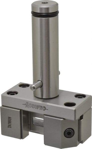 Accupro - 0.785 Jaw Opening Capacity, 37.08mm Jaw Height, Toolmaker's Vise - Flat Jaw, 105mm OAL x 29.97mm OAW x 4.19" OAH - Americas Industrial Supply