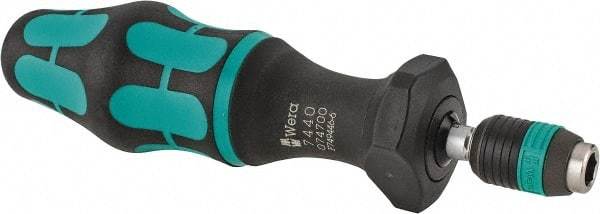 Wera - 1 Piece, 0.3 to 1.2 N/m, Adjustable Torque Limiting Screwdriver - 6" OAL, 1/4" Drive, 0.05" Graduation - Americas Industrial Supply