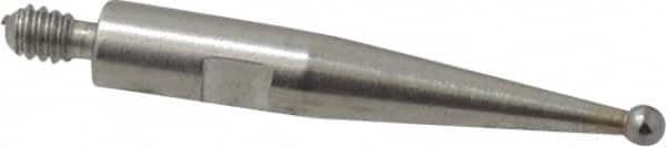 TESA Brown & Sharpe - 1mm Ball Diam, Carbide, Ball Test Indicator Contact Point - 1/2" Contact Point Length, Use with Brown & Sharpe BesTest 599 Series - Americas Industrial Supply