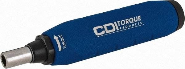CDI - 1 Piece, 5/8 to 6-1/4 In/Lb, Female Hex Preset Torque Limiting Screwdriver - 5.3" OAL, 1/4" Drive - Americas Industrial Supply