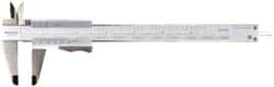Mitutoyo - 0 to 8" Stainless Steel Vernier Caliper - 0.02mm Graduation, 50mm Jaw Depth, 0.03mm Accuracy - Americas Industrial Supply