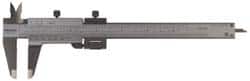 Mitutoyo - 0 to 5" Stainless Steel Vernier Caliper - 0.02mm Graduation, 40mm Jaw Depth, 0.03mm Accuracy - Americas Industrial Supply