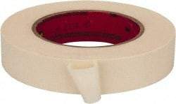 3M - 3/4" Wide x 60 Yd Long Tan Paper Masking Tape - Series 213, 6 mil Thick, 27 In/Lb Tensile Strength - Americas Industrial Supply