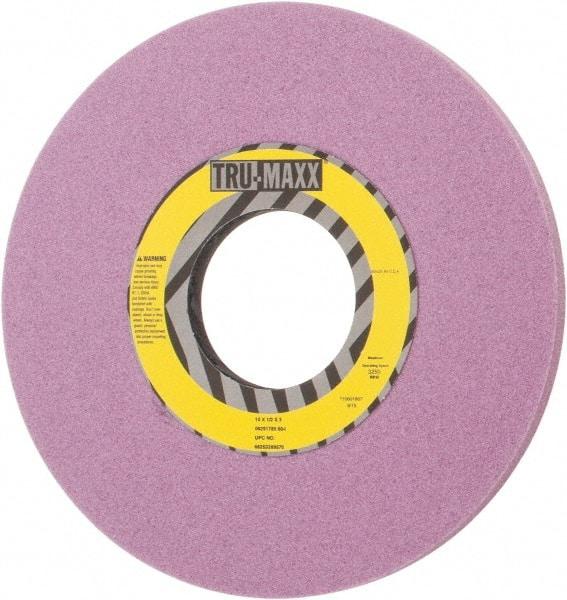 Tru-Maxx - 10" Diam x 3" Hole x 1/2" Thick, I Hardness, 60 Grit Surface Grinding Wheel - Aluminum Oxide, Type 1, Medium Grade, 3,250 Max RPM, Vitrified Bond, No Recess - Americas Industrial Supply