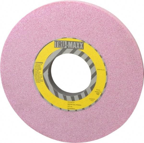 Tru-Maxx - 10" Diam x 3" Hole x 3/4" Thick, J Hardness, 60 Grit Surface Grinding Wheel - Aluminum Oxide, Type 1, Medium Grade, 3,250 Max RPM, Vitrified Bond, No Recess - Americas Industrial Supply