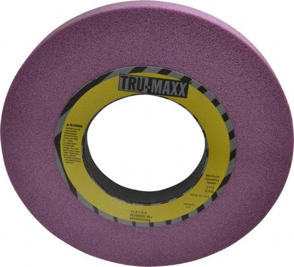Tru-Maxx - 12" Diam x 5" Hole x 1" Thick, I Hardness, 46 Grit Surface Grinding Wheel - Aluminum Oxide, Type 1, Coarse Grade, 2,705 Max RPM, Vitrified Bond, No Recess - Americas Industrial Supply