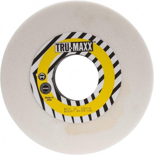 Tru-Maxx - 10" Diam x 3" Hole x 3/4" Thick, I Hardness, 46 Grit Surface Grinding Wheel - Aluminum Oxide, Type 1, Coarse Grade, 3,250 Max RPM, Vitrified Bond, No Recess - Americas Industrial Supply