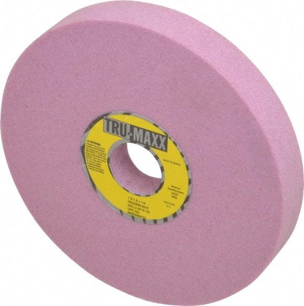 Tru-Maxx - 7" Diam x 1-1/4" Hole x 1" Thick, K Hardness, 60 Grit Surface Grinding Wheel - Aluminum Oxide, Type 5, Medium Grade, 3,600 Max RPM, Vitrified Bond, One-Side Recess - Americas Industrial Supply